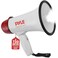 Pyle 30W PA Bullhorn Megaphone Speaker with Builtin Siren  LED Lights  Adjustable Volume Control for Football Soccer Baseball Basketball Cheerleading Fans Coaches  Safety Drills