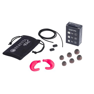 BERETTA Mini Headset E2 32db SNR Soft Silicone Ergonomic Shooting Noise Protection Fuchsia Fluo