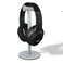 Dekoth Headset Stand Headphone Holder with Full 9 in Height Aluminum Supporting Bar Hanger  NonSlip Silicon Base for All Headphone Size Silver