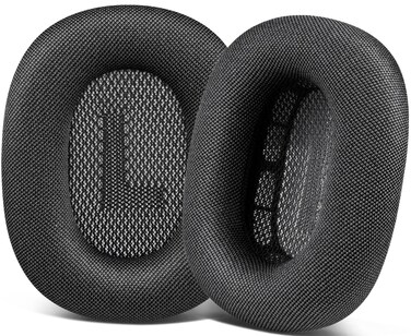 SOPROM Ear Pads Replacement for Airpods Max OverEar Headphones Earpads Cushions with Durable Mesh Fabric Softer Foam  Space Gray