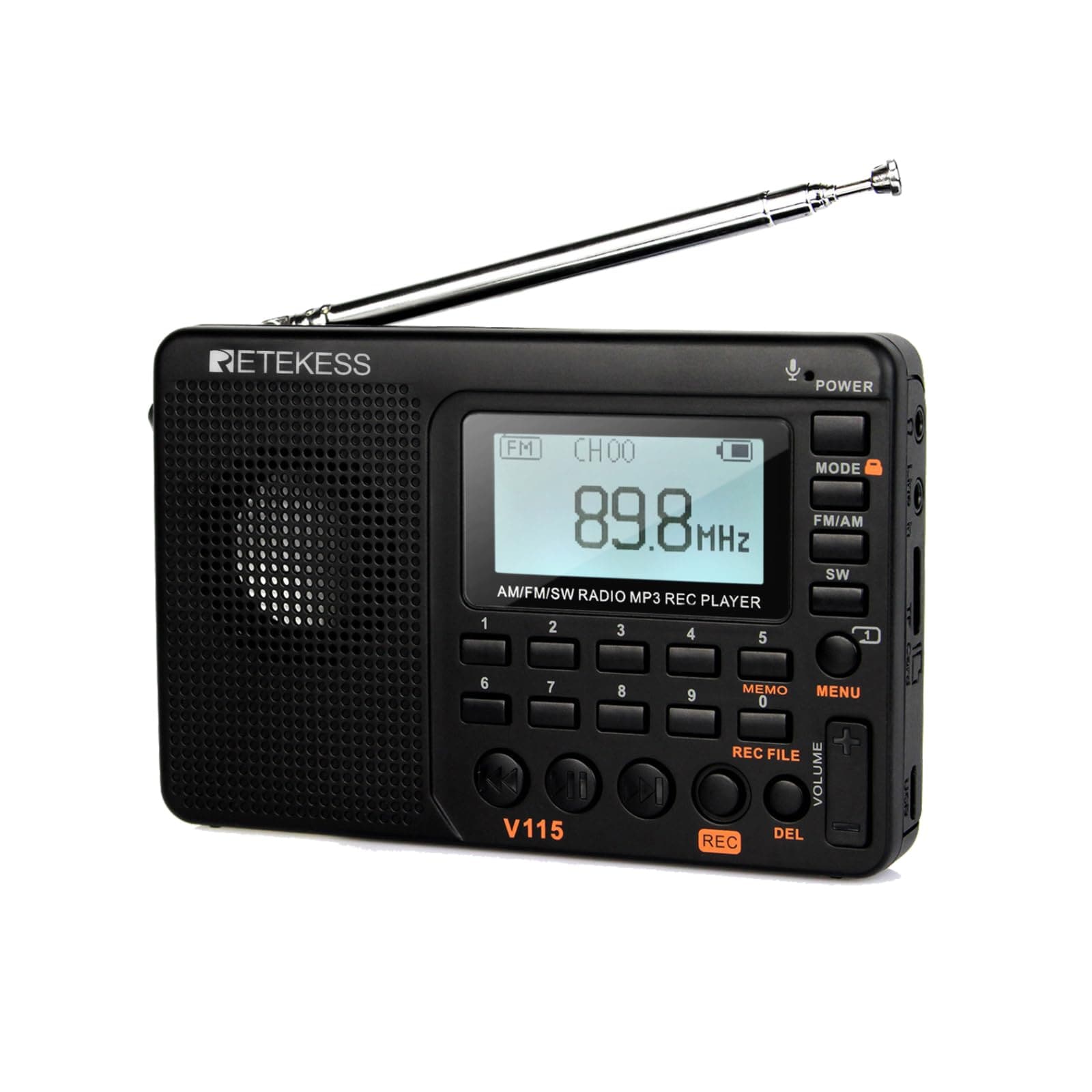 ريتيكيس Retekess V115 Digital Radio Am Fm Portable Shortwave Radios