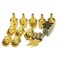 Eightwood 10pcs SMA Male Crimp RF Connector GoldPlating for RG316 RG174 Cable