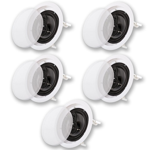 Acoustic Audio by Goldwood Acoustic Audio CSIC83 in Ceiling 8 Home Theater 5 Speaker Set 3 Way 1750 Watt New CSIC835S