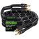 GearIT 12AWG Speaker Cable Wire with GoldPlated Banana Tip Plugs 10 Feet inWall CL2 Rated Heavy Duty Braided 999 OxygenFree Copper OFC  Black 10ft