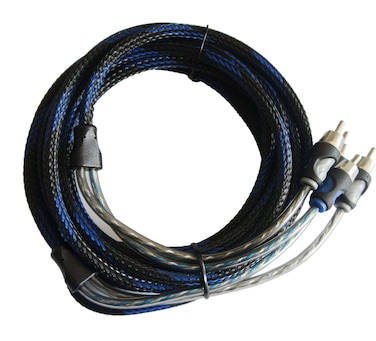 ROCK DIRECT RCA Stereo Cable Twisted Pair with Noise Reduction RCA Cable 2 Chanel 2Male to 2Male 9999 Copper10ft