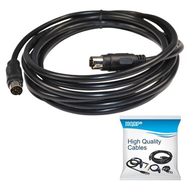 HQRP 9pin Male to 9pin Male MM Audio Input Cable Compatible with Bose 3025801001 Replacement Lifestyle 135 235 48 T10 V20 CineMate 130 SoundTouch 130