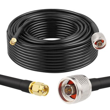 MOOKEERF N Male to SMA Male Cable 75ft Low Loss RG58 SMA to N Cable 50 Ohm for WiFi RouterGPS ReceiverAntennaSignal Booster Use