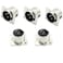 priaolker 3 Pin XLR Male Socket Metal Panel Mount Chassis Microphone Audio Jack DType Connector Adapter Pack of 5