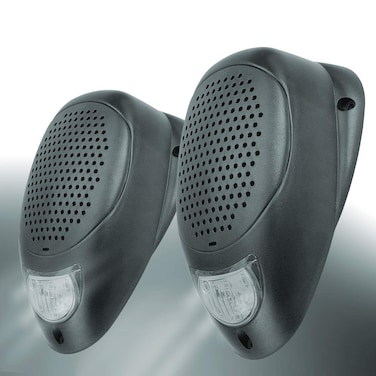 Magnadyne MAGNADYNE Linear Series LS2 Water Resistant 3 INCH Surface Mount Satellite Speaker with LED Lighting White