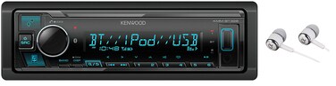 Kenwood KDCMP168U WMAMP3 CD Receiver with Front Panel USB and AUX Input and Remote Control