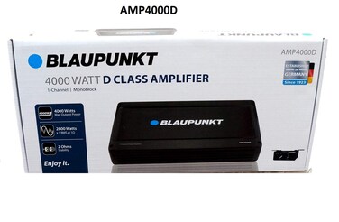 Blaupunkt AMP4000D AMP4000D 4000WattMax Monoblock Class D Amp with Bass Remote