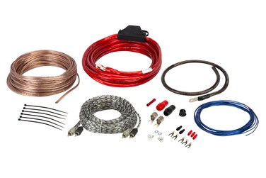 Scosche Install Centric ICAK4 True 4 Gauge Hybrid OFC 2Channel High Current Amplifier Wiring Kit Complete Car Amp Kit Twisted Pair Audio Cables InLine Fuse Holder