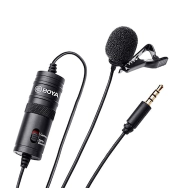 BOYA BYM1 35mm Electret Condenser Microphone with 14 adapter for Smartphones iPhone DSLR Cameras PC Electret Condenser Microphone