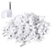 KINPAR 100 Pcs White Plastic U Shape Cable Wire Clips With NailsCircle Cable Clips with Steel NailNailin Cable ClipsCable Management for RG6 RG59 CAT5 CAT6 RJ45 10mm100Pcs