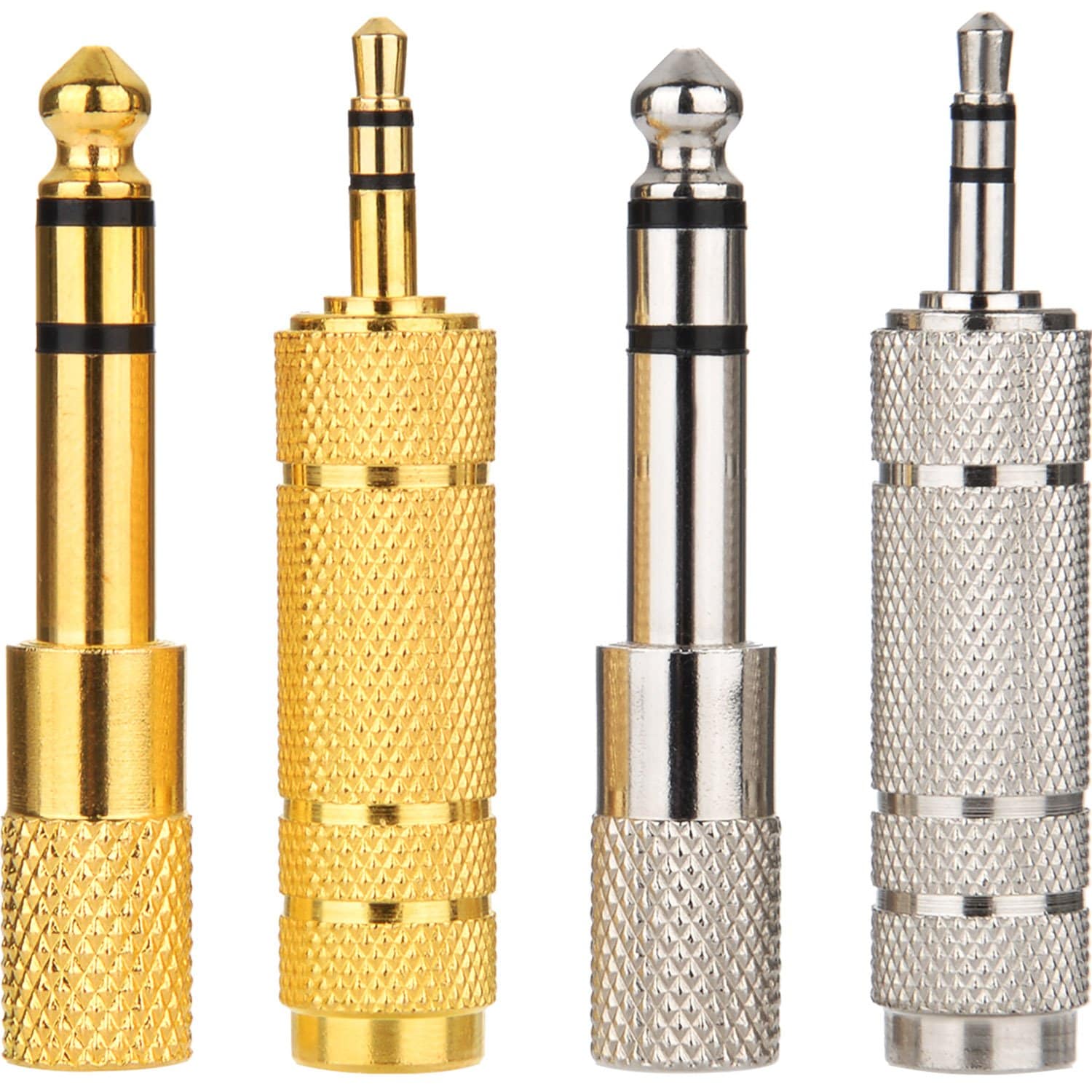 Eboot Eboot 4 Pieces Headphone Adapter Male To Female And Audio Stereo Plug Male To Female 3.5 MM