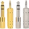 eBoot eBoot 4 Pieces Headphone Adapter 635 mm 14 Inch Male to 35 mm Female and Audio Stereo Plug 35 mm Male to 635 mm 14 Inch Female