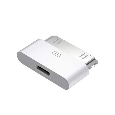 rosyclo 30Pin to Lightning Adapter MFi Certified 8Pin Female to 30 Pin Male Dock Connector iPhone Charging Sync Converter Compatible iPhone 44siPadiPod Touch White No Audio