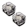 DHYANAOM Amp Power Distribution 2 Way 0 Gauge in 0 Gauge Out Power Distribution Block for Car Amplifier Audio Splitter 2Pcs