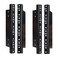 Sound Town 4pack 4U Steel Rack Rails with Black Powder Coated Finish and Screws STRR04UX2