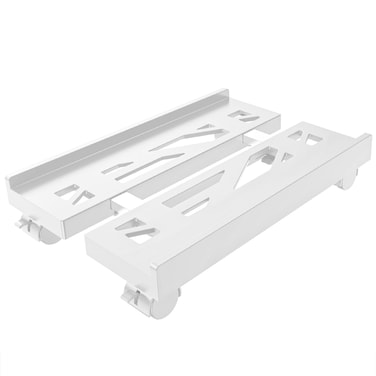 BYMECOST PC Stand Computer Tower StandAdjustable Mobile CPU StandDesktop Tower Stand with 4 Rolling Caster WheelsUnder Desk PC Tower StandPC Floor Stand Fits Most PC Under Desk White