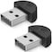 KISEER 2 Pcs USB 20 Mini Microphone LaptopDesktop PC Plug and Play for Skype MSN Yahoo Recording YouTube Google Voice Search and Games