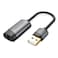 VENTION USB Sound Card External Sound Card  USB to 35mm Jack Audio Adapter with Noise Reduction Chip Stereo Sound Card Headphone or Mic Converter Compatible with PS5 PS4 Laptop PC2 in 1 jack