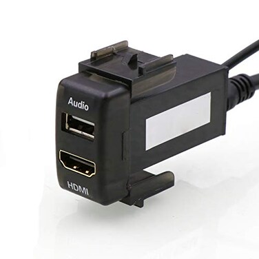 Timloon HDMI Socket Mount Cable USB Audio Input Use for Nissan
