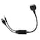 LODMOD Car AUX Y Cable Compatible for BMW Audio Music Interface to 35mm Male Jack  USB Adapter Cord for i Pod i Phone 4s