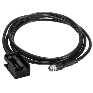 CHELINK Auxiliary in Car Female 35mm AUX Input Audio Adapter Changer Cable for BMW BM54 Z4 E39 E53 X5 Compatible for iPod Phone MP3 Player