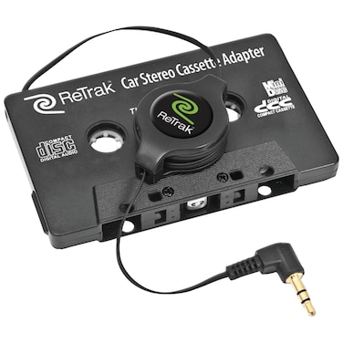 ReTrak Retractable Car Stereo Adapter ETCASSETTEB