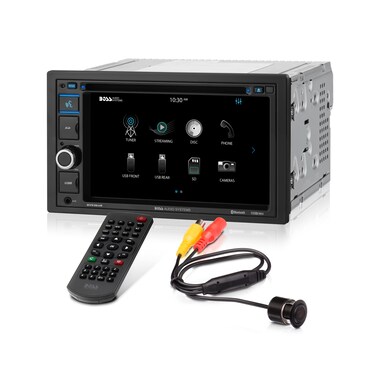 BOSS Audio Systems 62 Double Din receiver DVDCD Bluetooth Remote with Backup Camera