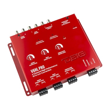 DS18 V5HL 5Channel Line Out Converter HighLevel Speaker Signal to LowLevel RCA Adapter with Builtin Audio Sensing Technology Produces Remote Trigger Output to Control Your Aftermarket Equipment
