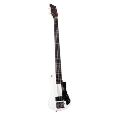 HOFNER Shorty Electric Bass Guitar White WGig Bag