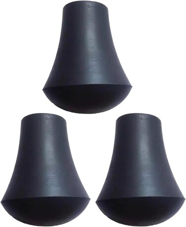 WinldMonmo 3Pcs Black Anti Skid Drum Feet Holder Drum Leg Tip Professional Percussion Accessory Drum Feet Floor Tom Legs Parts Musical Instrument Accessories Mounting Hardware