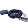 Seismic Audio SADMS6x30 6 Channel Compact Sub Snake 30Feet Pro Audio Drop Snake