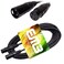 EMB Audio Professional Shielded Speaker Cable XLR Male to Female Patch Cords for use with DJ Home Microphone Instrument and Speaker 15FT  18GA 1Pack