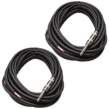 Seismic Audio QRW25Pair 25Feet Raw Wire to 14Inch Speaker Cable 16 Guage PADJHome Audio