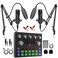 AndTree Podcast Equipment Bundle for 2 Audio Interface with Podcast Condenser Microphone Voice Changer DJ Mixer for Streaming Podcast Recording Gaming TikTok PC Smartphone