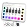 HaynerSeek Gaming Audio Mixer RGB Streaming Mixer with XLR Microphone Interface Audio Fader Monitoring 48V Phantom Power for PCPhoneStreamingRecordingTikTok
