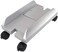 Yobeyi CPU Stand Mobile Desktop Tower Computer Floor Stand Rolling Caster Wheels Adjustable Width Universal PC Computer Holder Cart with 4 Caster Wheels Silver