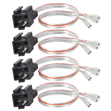 NuIth 726512 Car Speaker Wire Harness Adapter Connector Compatible with 19972003 Jeep TJ Cherokee Wrangler 19982007 Dodge Ram Dakota 19912004 Chrysler 300 Concorde Door Speaker Harness 4PCS