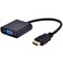ZHIWEN 15 Pin HDMI Gold with Audio Male to VGA Female Cable Adapter for PC MAC PS4 Projector etc with Audio