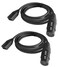 Interchangeable Headset Cable for ClearCom 300X45ft XLR Connector Microphone Headphone Wire for ClearCom CC110 CC300 CC220 CC400X4 Headsets 4 Pin XLR Female Adapter Headphone Cord2 Pack