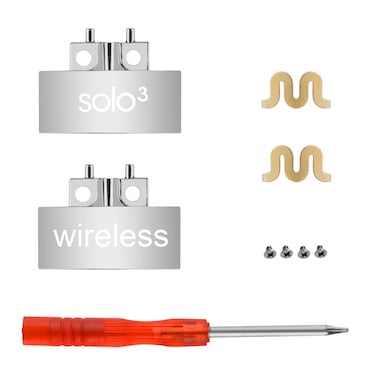 GIGRIN Solo 3 Hinge Replacement Parts Headband Connector Repair Kit Compatible with Beats by Dr Dre Solo 30 Wireless A1796 OnEar Headphones Silver