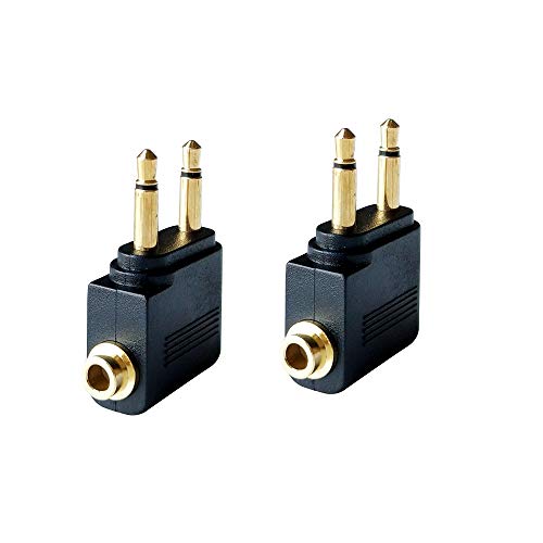 بوسدو Posdou Audio Airplane Adapters Dual Male To Female