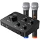 Rybozen Portable Karaoke Microphone Mixer System Set with Dual UHF Wireless Mic HDMI  AUX InOut for Karaoke Home Theater Amplifier Speaker