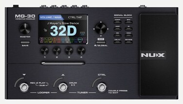 NuX MG30 MultiEffects Modeler Pedal Black