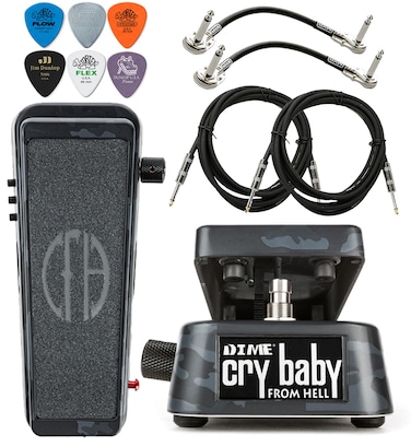Tonebird Dunlop DB01B Dime Cry Baby From Hell Wah Effects Pedal Cable MXR Patch Dunlop Picks Bundle