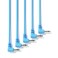 ExcelValley  5Pack  Right Angle Mono Modular Patch Cables  35mm 18 Eurorack Synthesizer Blue  30 cm  12