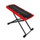 5 Core Guitar Footstool Red Adjustable Guitar Foot RestSolid Iron Guitar Foot Stand with 6Level Height Sturdy and Durable Guitar Leg Rest Step GFS RED
